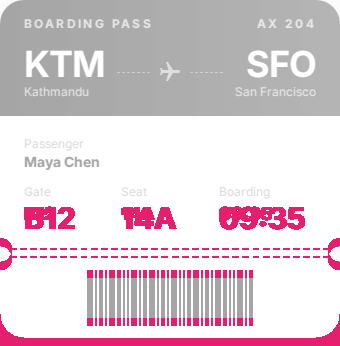 Pixel diff: the values, the tear line and the barcode marked in pink
